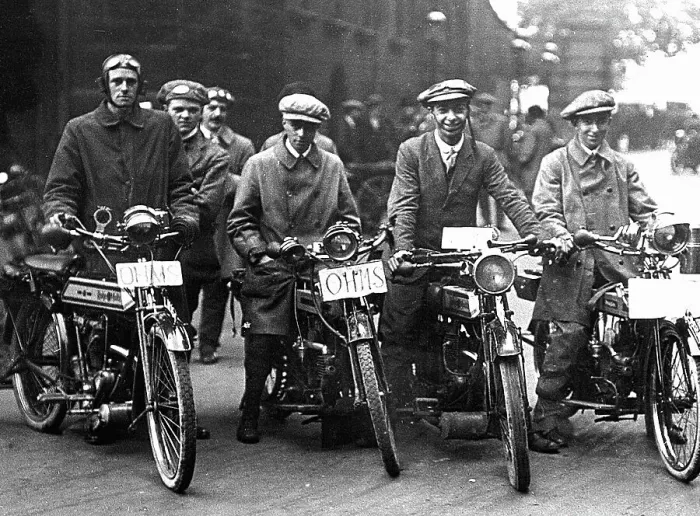 Framed Print : Volunteer motorcyclists during WW1 Framed Print : Volunteer motorcyclists during WW1