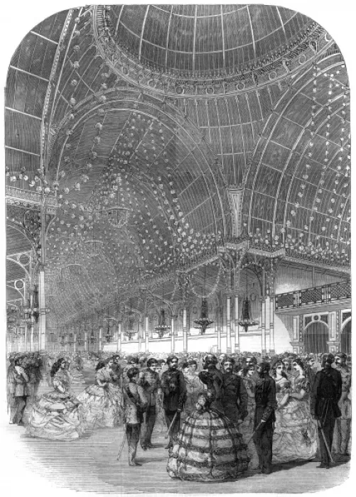 Framed Print : The Volunteers Ball at the Floral Hall, Covent Garden, Lond Framed Print : The Volunteers Ball at the Floral Hall, Covent Garden, Lond