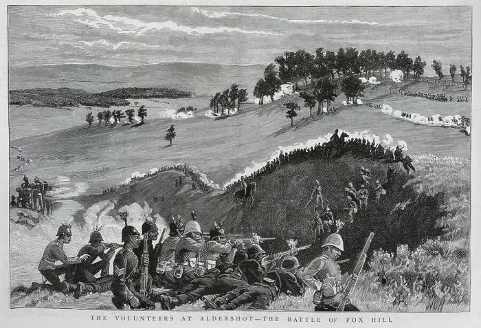 Framed Print : Volunteers at the Battle of Fox Hill Framed Print : Volunteers at the Battle of Fox Hill