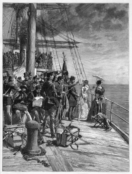 Framed Print : Volunteers from Naples Framed Print : Volunteers from Naples