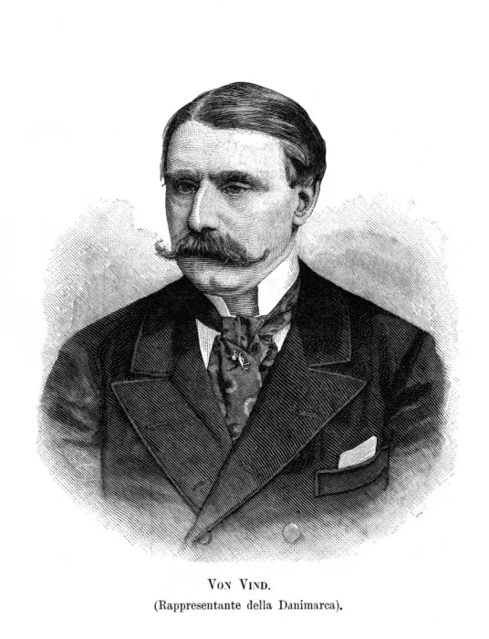 Framed Print : VON VIND Danish statesman Date: CIRCA 1889 Framed Print : VON VIND Danish statesman Date: CIRCA 1889