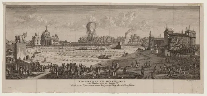 Framed Print : Vorderseite des Marsfeldes, am 1 Vendemiaire des Jahres VII Framed Print : Vorderseite des Marsfeldes, am 1 Vendemiaire des Jahres VII