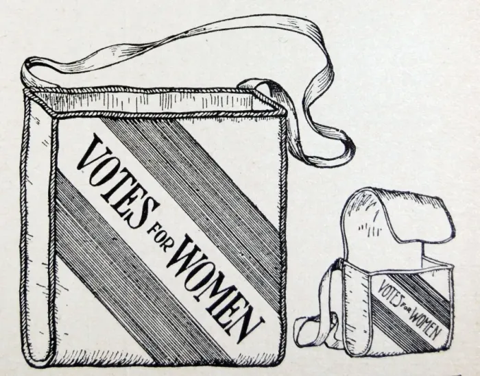 Framed Print : Votes for Women Satchel Framed Print : Votes for Women Satchel