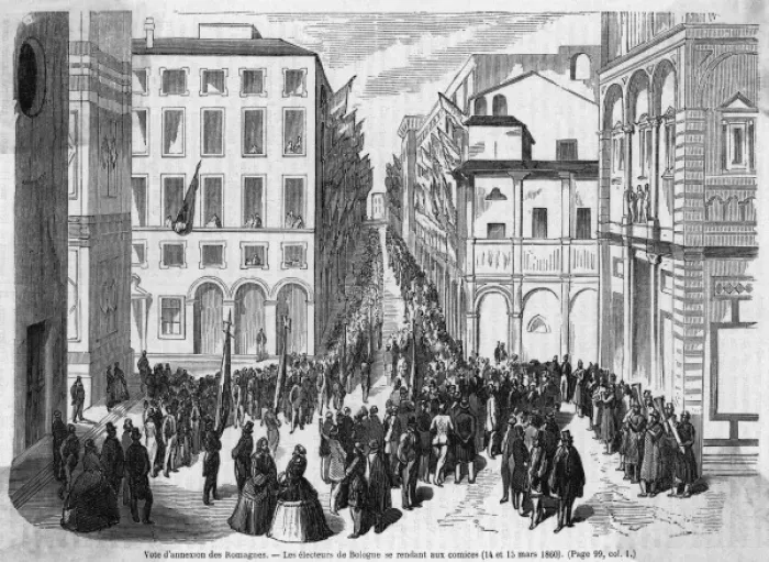 Framed Print : Voting at Bologna Framed Print : Voting at Bologna