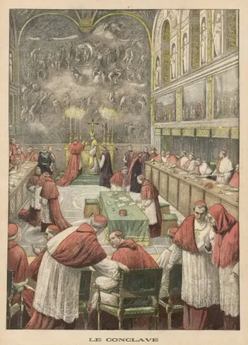 Framed Print : Voting for Pope 1903 Framed Print : Voting for Pope 1903