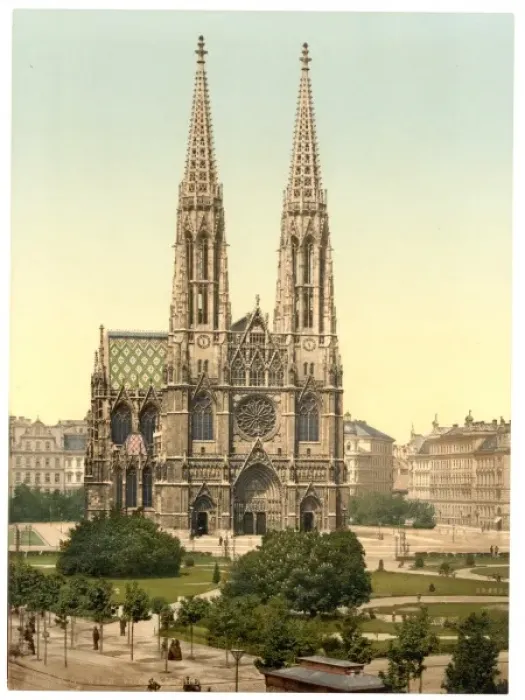 Framed Print : Votive Church, Vienna, Austro-Hungary Framed Print : Votive Church, Vienna, Austro-Hungary