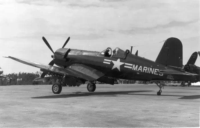 Framed Print : Vought AU-1 Corsair 133843 of the US Marines in Korea Framed Print : Vought AU-1 Corsair 133843 of the US Marines in Korea