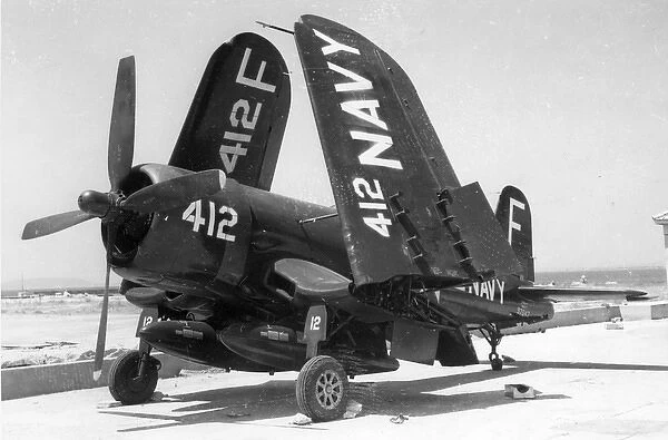 Vought F4U-4 Corsair 97043 with wings folded