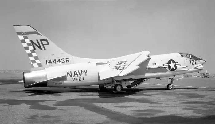 Framed Print : Vought F8U-1 Crusader 144436 Framed Print : Vought F8U-1 Crusader 144436