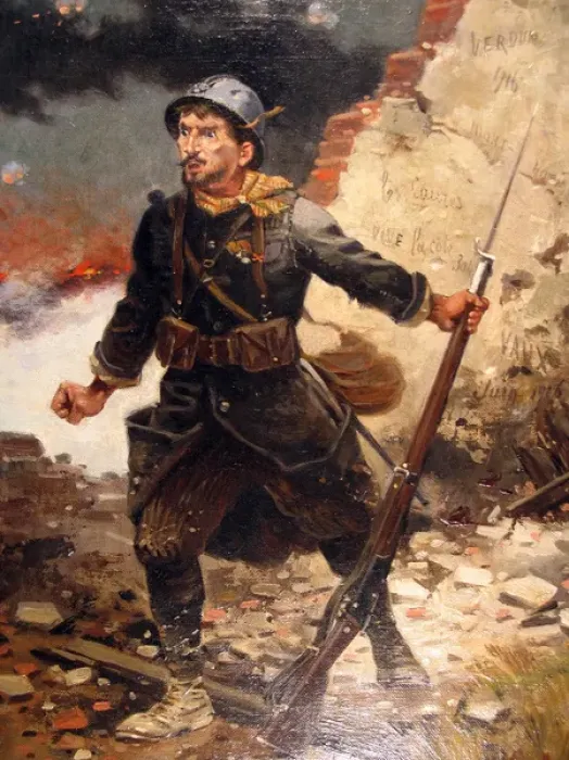 Framed Print : Vous ne passerez pas - Verdun, 1916 Framed Print : Vous ne passerez pas - Verdun, 1916
