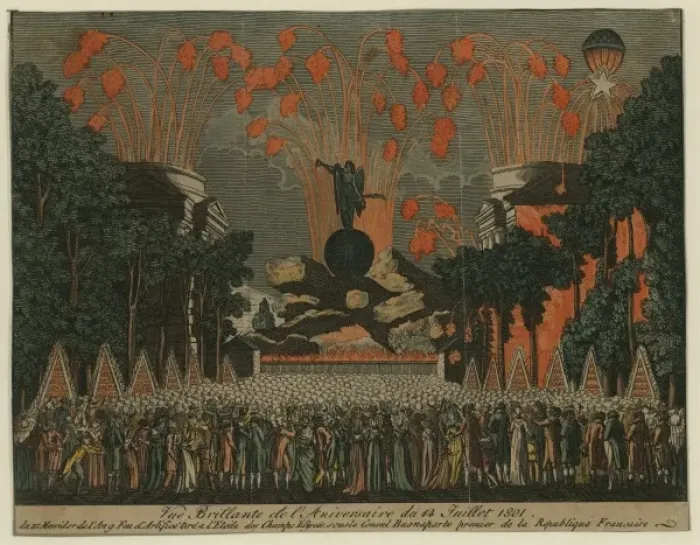 Framed Print : Vue brillante de l aniversaire du 14 juillet 1801 Framed Print : Vue brillante de l aniversaire du 14 juillet 1801