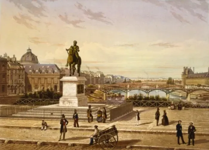 Framed Print : Vue prise du Pont Neuf e Paris
