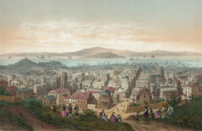 Framed Print : Vue de San-Francisco Vista de San-Francisco / Framed Print : Vue de San-Francisco Vista de San-Francisco /