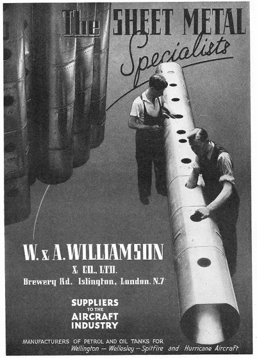 Framed Print : W & A.Williamson - Aircraft Sheet Metal Specialists Framed Print : W & A.Williamson - Aircraft Sheet Metal Specialists