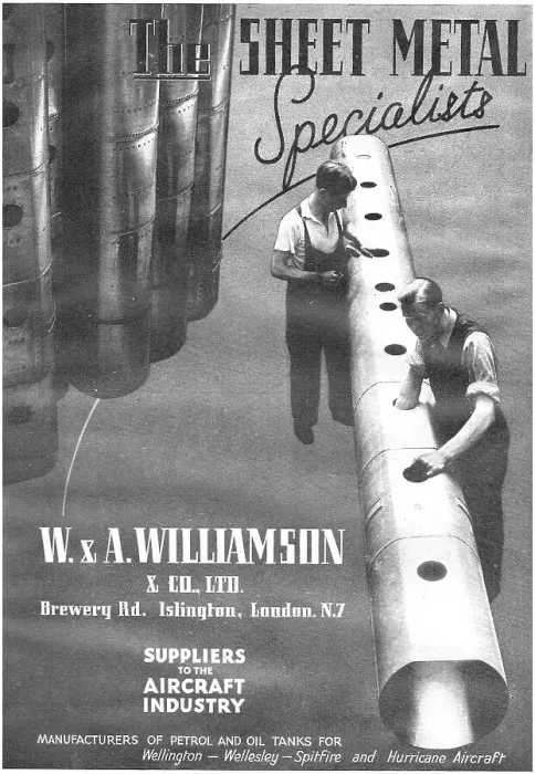Framed Print : W & A.Williamson - Aircraft Sheet Metal Specialists Framed Print : W & A.Williamson - Aircraft Sheet Metal Specialists