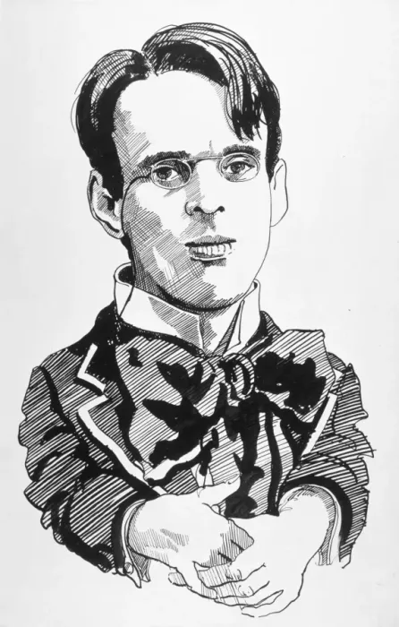 Framed Print : W B YEATS Irish writer and statesman, when a young man Framed Print : W B YEATS Irish writer and statesman, when a young man