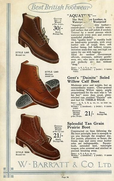 W Barratt & Co Ltd shoe catalogue, boots