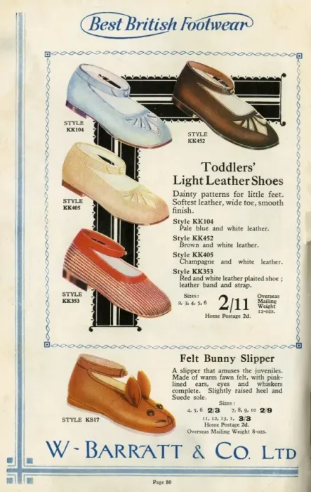 Framed Print : W Barratt & Co Ltd shoe catalogue, childrens shoes Framed Print : W Barratt & Co Ltd shoe catalogue, childrens shoes