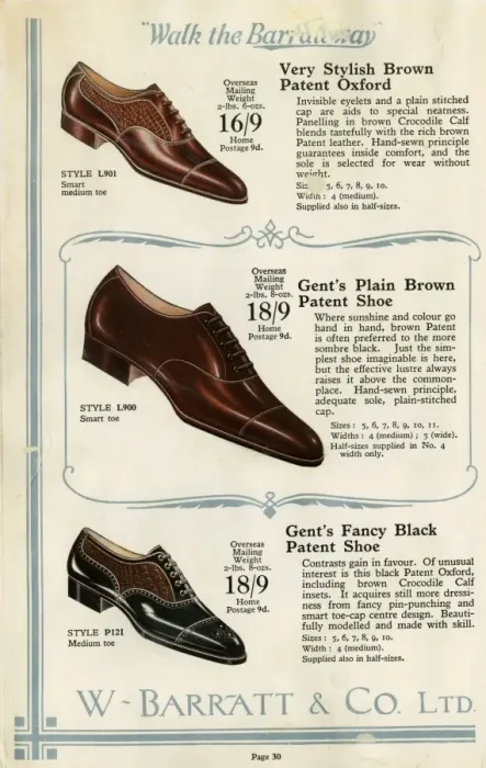 Framed Print : W Barratt & Co Ltd shoe catalogue, shoes Framed Print : W Barratt & Co Ltd shoe catalogue, shoes