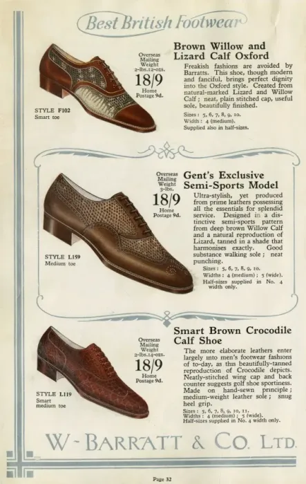 Framed Print : W Barratt & Co Ltd shoe catalogue, shoes Framed Print : W Barratt & Co Ltd shoe catalogue, shoes