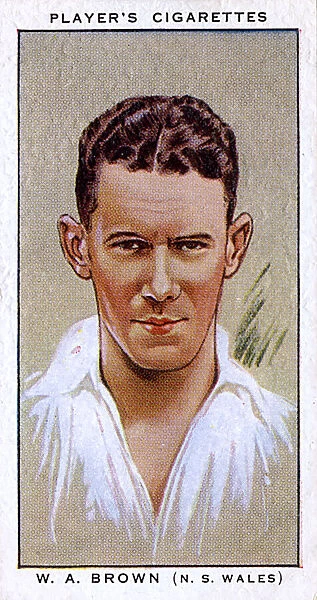 W A Brown, Australian cricketer, New South Wales