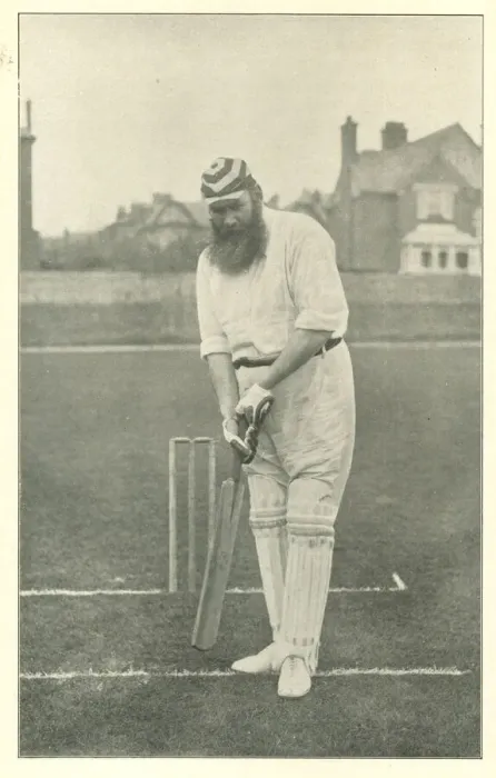 Framed Print : W G Grace, legendary cricketer, batting Framed Print : W G Grace, legendary cricketer, batting