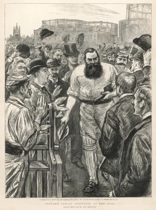Framed Print : W G Grace at the Oval Framed Print : W G Grace at the Oval