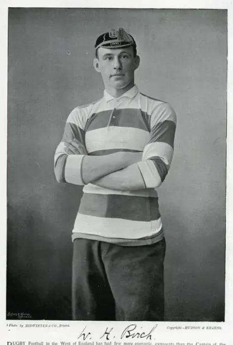 Framed Print : W H Birch, rugby player Framed Print : W H Birch, rugby player