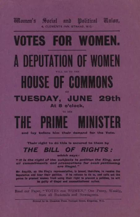 Framed Print : W. S. P. U Handbill Deputation Right of Petition Framed Print : W. S. P. U Handbill Deputation Right of Petition