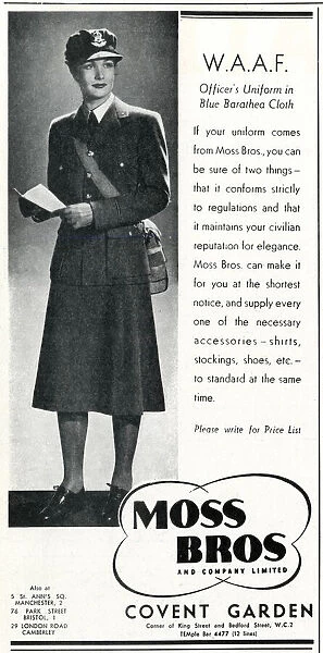 WaF officer uniform from Moss Bros 1940