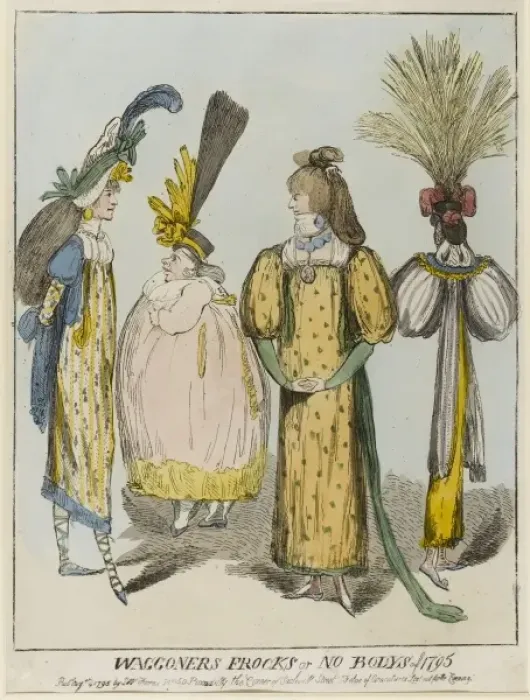 Framed Print : Waggoners Frocks or no bodys of 1795 Framed Print : Waggoners Frocks or no bodys of 1795