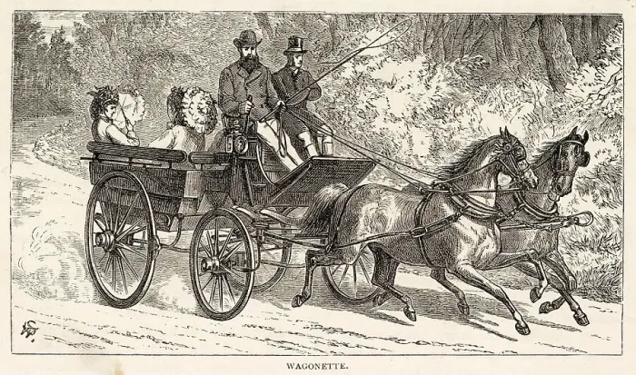 Framed Print : WAGONETTE 1872