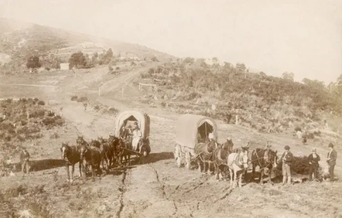 Framed Print : Wagons and horses Framed Print : Wagons and horses