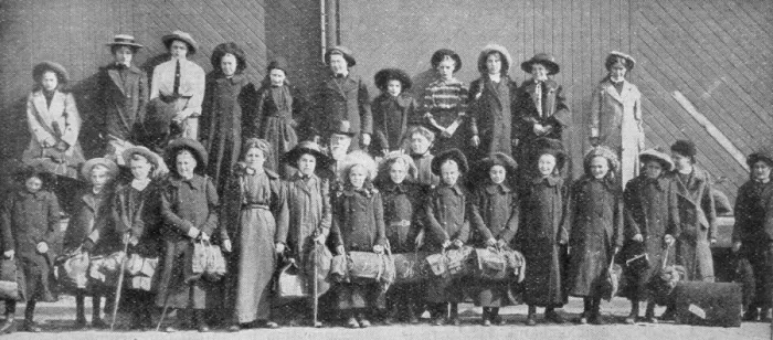Framed Print : Waifs and Strays Society 1913 Girls Emigration Party to Cana Framed Print : Waifs and Strays Society 1913 Girls Emigration Party to Cana