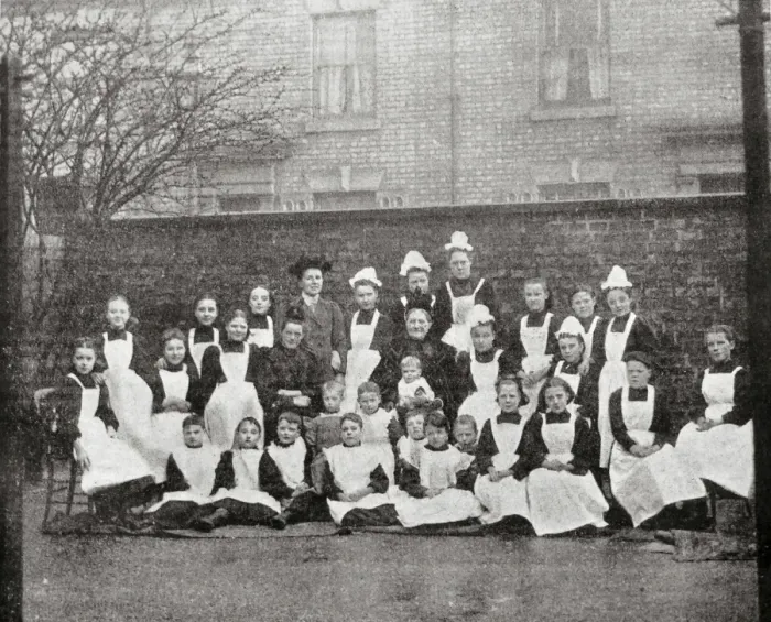 Framed Print : Waifs and Strays Society - Girls from Clarendon Street Home Framed Print : Waifs and Strays Society - Girls from Clarendon Street Home