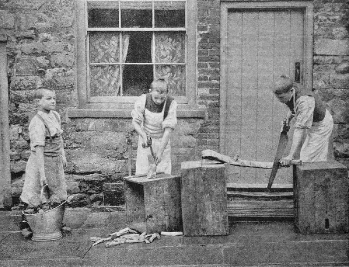 Framed Print : Waifs and Strays Society Lincoln - Chopping Firewood Framed Print : Waifs and Strays Society Lincoln - Chopping Firewood