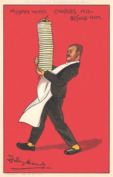 Framed Print : Waiter. A Man Who Carries all Before Him Framed Print : Waiter. A Man Who Carries all Before Him