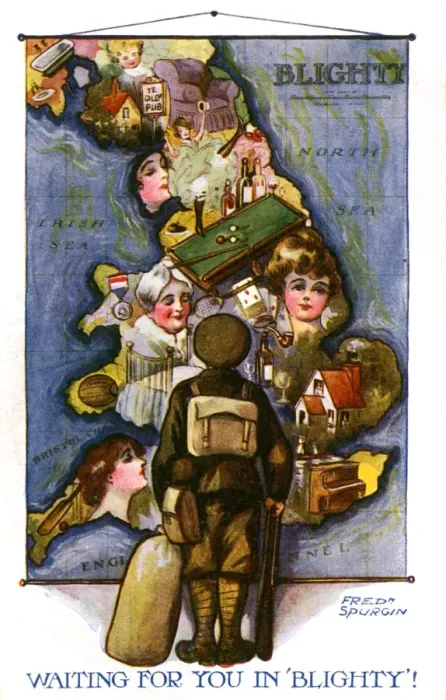 Framed Print : Waiting for You in Blighty - WW1 postcard Framed Print : Waiting for You in Blighty - WW1 postcard