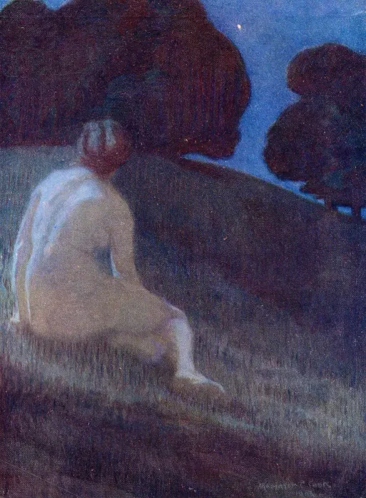 Framed Print : waking in the night, Thoughts of Time and Space and Death Date: 1913