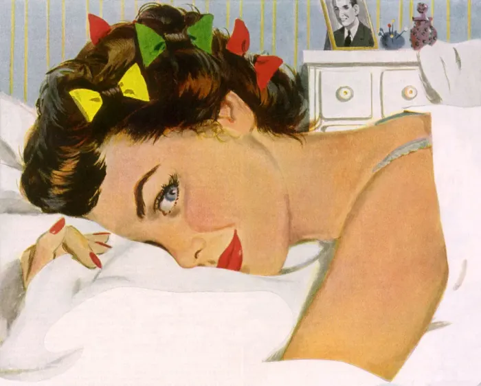 Framed Print : Waking with a Smile Date: 1950
