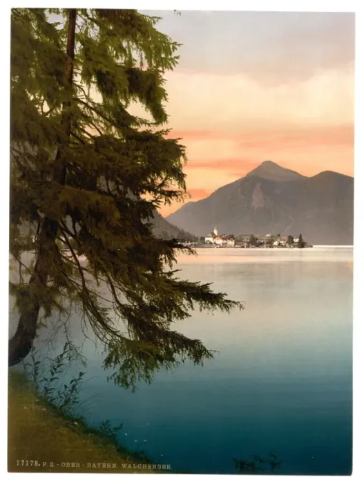 Framed Print : Walchensee, general view, Upper Bavaria, Germany Framed Print : Walchensee, general view, Upper Bavaria, Germany