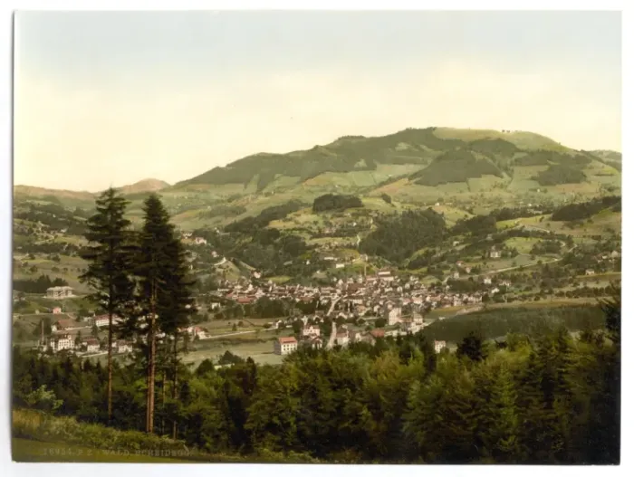 Framed Print : Wald, general view, Zurich, Switzerland Framed Print : Wald, general view, Zurich, Switzerland