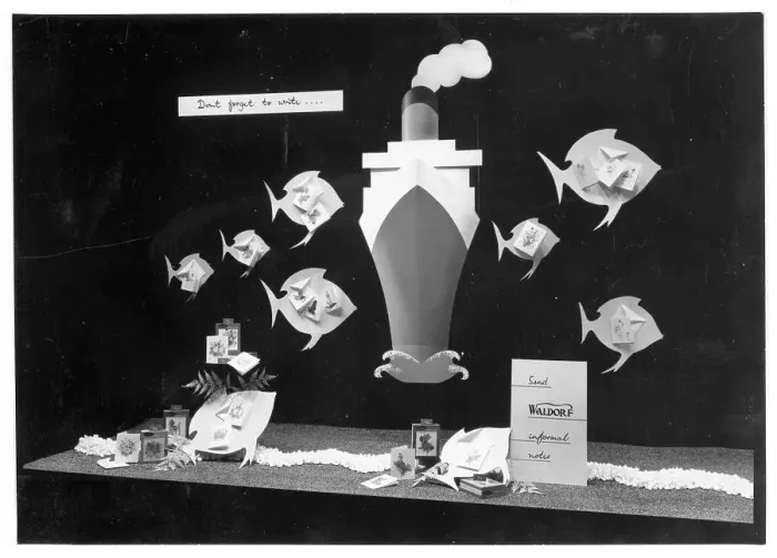 Framed Print : Waldorf writing paper: window display Framed Print : Waldorf writing paper: window display
