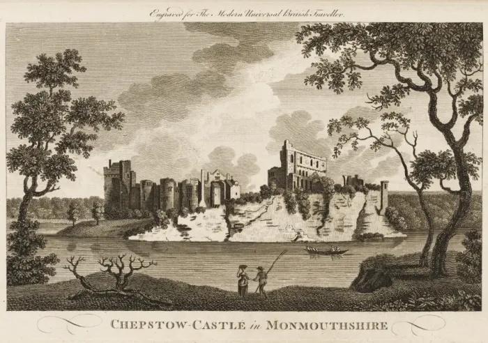 Framed Print : Wales / Chepstow Castle Framed Print : Wales / Chepstow Castle