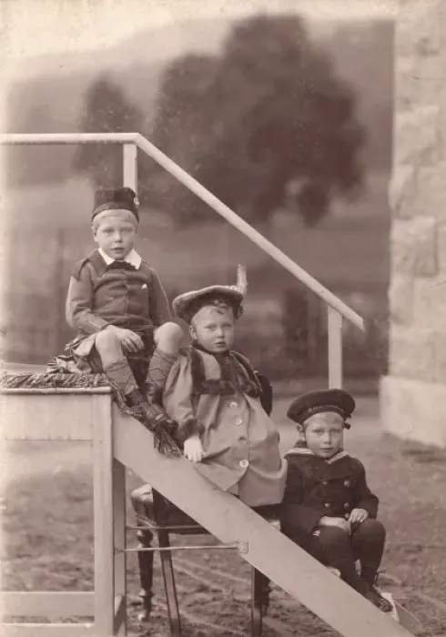 Framed Print : The Wales children, c. 1900 Framed Print : The Wales children, c. 1900
