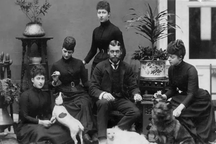 Framed Print : The Wales family in mourning Framed Print : The Wales family in mourning