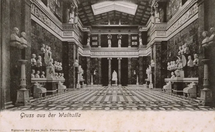 Framed Print : The Walhalla - Interior - Danube River, Bavaria, Germany