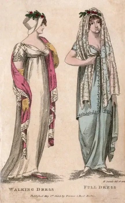 Framed Print : Walking Dress 1804 Framed Print : Walking Dress 1804
