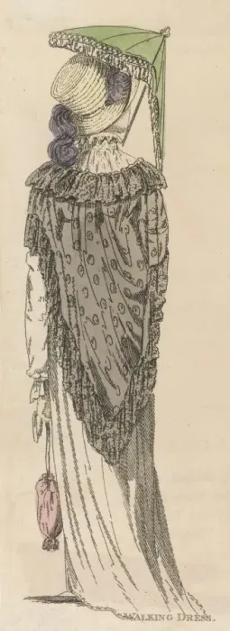 Framed Print : Walking Dress 1805 Framed Print : Walking Dress 1805