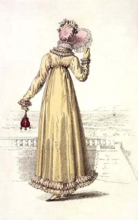 Framed Print : Walking Dress 1819 Framed Print : Walking Dress 1819